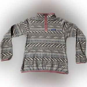 Patagonia Fleece Snap T Pullover Sweatshirt Women's Sz Medium